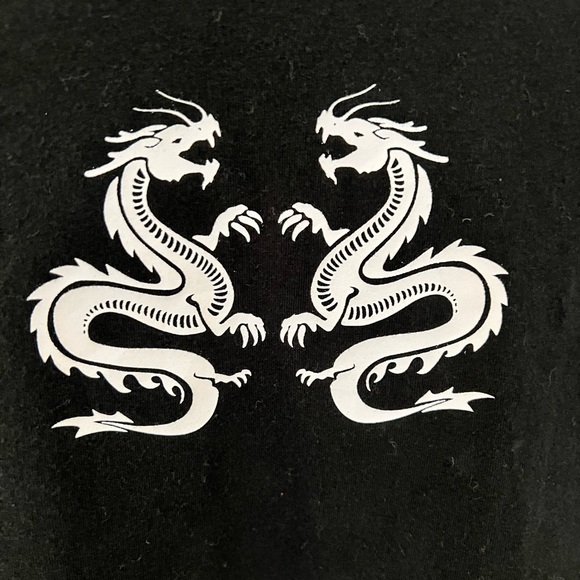 Hollister dragon black T-shirt size Large - Picture 2 of 5